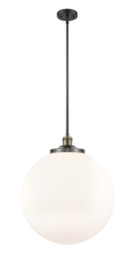 Beacon - 1 Light - 18 inch - Black Antique Brass - Stem Hung - Pendant (201S-BAB-G201-18-LED)