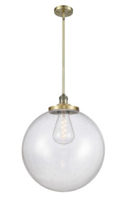 Beacon - 1 Light - 18 inch - Antique Brass - Stem Hung - Pendant (201S-AB-G204-18-LED)