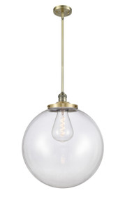 Beacon - 1 Light - 18 inch - Antique Brass - Stem Hung - Pendant (201S-AB-G202-18-LED)