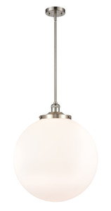 Beacon - 1 Light - 18 inch - Brushed Satin Nickel - Stem Hung - Pendant (201S-SN-G201-18)