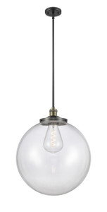 Beacon - 1 Light - 18 inch - Black Antique Brass - Stem Hung - Pendant (201S-BAB-G202-18)
