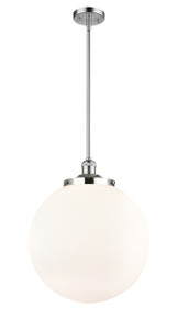 Beacon - 1 Light - 16 inch - Polished Chrome - Stem Hung - Pendant (201S-PC-G201-16-LED)