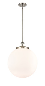 Beacon - 1 Light - 16 inch - Brushed Satin Nickel - Stem Hung - Pendant (201S-SN-G201-16)