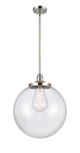 Beacon - 1 Light - 16 inch - Polished Nickel - Stem Hung - Pendant (201S-PN-G202-16)