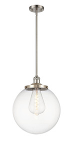 Beacon - 1 Light - 14 inch - Brushed Satin Nickel - Stem Hung - Pendant (201S-SN-G202-14-LED)