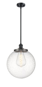 Beacon - 1 Light - 14 inch - Matte Black - Stem Hung - Pendant (201S-BK-G204-14-LED)