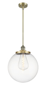 Beacon - 1 Light - 14 inch - Antique Brass - Stem Hung - Pendant (201S-AB-G202-14-LED)