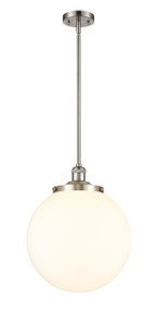Beacon - 1 Light - 14 inch - Brushed Satin Nickel - Stem Hung - Pendant (201S-SN-G201-14)