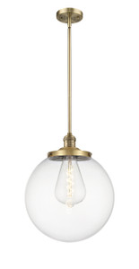 Beacon - 1 Light - 14 inch - Brushed Brass - Stem Hung - Pendant (201S-BB-G202-14)