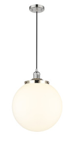 Beacon - 1 Light - 14 inch - Polished Nickel - Cord hung - Mini Pendant (201C-PN-G201-14)