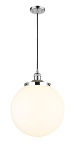 Beacon - 1 Light - 14 inch - Polished Chrome - Cord hung - Mini Pendant (201C-PC-G201-14)