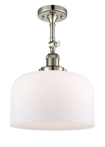 Bell - 1 Light - 12 inch - Polished Nickel - Semi-Flush Mount (201F-PN-G71-L)
