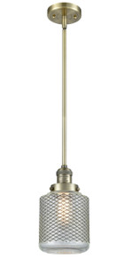 Stanton - 1 Light - 6 inch - Antique Brass - Stem Hung - Mini Pendant (201S-AB-G262-LED)