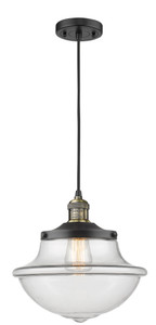 Oxford - 1 Light - 12 inch - Black Antique Brass - Cord hung - Mini Pendant (201C-BAB-G542-LED)