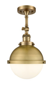 Hampden - 1 Light - 9 inch - Brushed Brass - Semi-Flush Mount (201F-BB-HFS-81-BB)