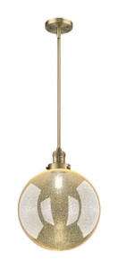 Beacon - 1 Light - 12 inch - Brushed Brass - Stem Hung - Mini Pendant (201S-BB-G208-12)