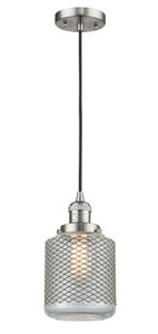 Stanton - 1 Light - 6 inch - Brushed Satin Nickel - Cord hung - Mini Pendant (201C-SN-G262-LED)