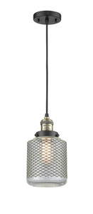 Stanton - 1 Light - 6 inch - Black Antique Brass - Cord hung - Mini Pendant (201C-BAB-G262-LED)