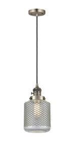 Stanton - 1 Light - 6 inch - Antique Brass - Cord hung - Mini Pendant (201CSW-AB-G262)