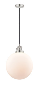Beacon - 1 Light - 12 inch - Polished Nickel - Cord hung - Mini Pendant (201CSW-PN-G201-12)