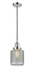 Stanton - 1 Light - 6 inch - Polished Chrome - Cord hung - Mini Pendant (201C-PC-G262)