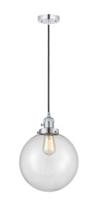 Beacon - 1 Light - 10 inch - Polished Chrome - Cord hung - Mini Pendant (201CSW-PC-G202-10-LED)