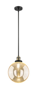 Beacon - 1 Light - 10 inch - Black Antique Brass - Stem Hung - Mini Pendant (201S-BAB-G208-10)
