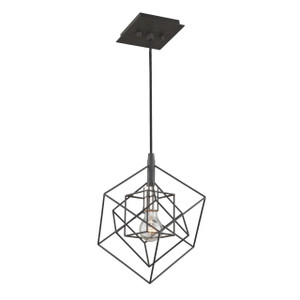 Artistry 1 Light Matte Black & Polished Nickel Pendant (AC11117PN) Artistry 1 Light Matte Black & Polished Nickel Pendant (AC11117PN)