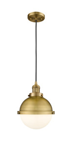 Hampden - 1 Light - 9 inch - Brushed Brass - Cord hung - Mini Pendant (201C-BB-HFS-81-BB)