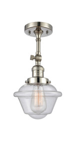 Oxford - 1 Light - 7 inch - Polished Nickel - Semi-Flush Mount (201F-PN-G534-LED)