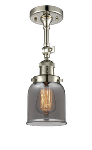 Bell - 1 Light - 5 inch - Polished Nickel - Semi-Flush Mount (201F-PN-G53-LED)