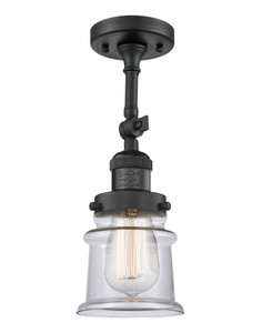 Canton - 1 Light - 5 inch - Matte Black - Semi-Flush Mount (201F-BK-G182S-LED)