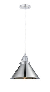 Briarcliff - 1 Light - 10 inch - Polished Chrome - Cord hung - Mini Pendant (201CSW-PC-M10-PC-LED)