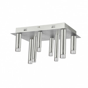 Galiano 8 Light Satin Aluminum Flush Mount (AC7087SA)
