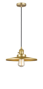 Appalachian - 1 Light - 12 inch - Satin Gold - Cord hung - Mini Pendant (201CSW-SG-MFR-SG-12-LED)