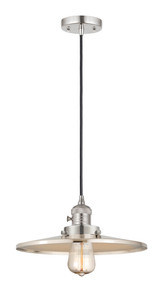 Appalachian - 1 Light - 12 inch - Polished Nickel - Cord hung - Mini Pendant (201CSW-PN-MFR-PN-12-LED)
