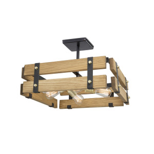 Barnyard 4 Light Honey Semi-Flush Mount (AC11493) Barnyard 4 Light Honey Semi-Flush Mount (AC11493)