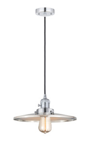 Appalachian - 1 Light - 12 inch - Polished Chrome - Cord hung - Mini Pendant (201CSW-PC-MFR-PC-12-LED)