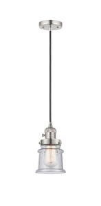 Canton - 1 Light - 5 inch - Polished Nickel - Cord hung - Mini Pendant (201CSW-PN-G184S-LED)