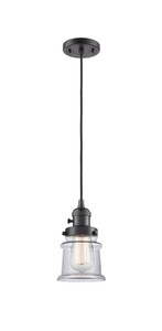 Canton - 1 Light - 5 inch - Oil Rubbed Bronze - Cord hung - Mini Pendant (201CSW-OB-G182S-LED) Canton - 1 Light - 5 inch - Oil Rubbed Bronze - Cord hung - Mini Pendant (201CSW-OB-G182S-LED)