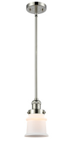 Canton - 1 Light - 5 inch - Polished Nickel - Stem Hung - Mini Pendant (201S-PN-G181S)