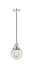 Beacon - 1 Light - 6 inch - Polished Chrome - Cord hung - Mini Pendant (201CSW-PC-G202-6-LED)