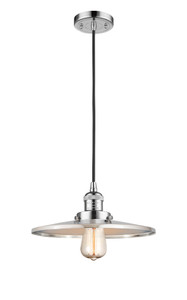 Appalachian - 1 Light - 12 inch - Polished Chrome - Cord hung - Mini Pendant (201C-PC-MFR-PC-12-LED)
