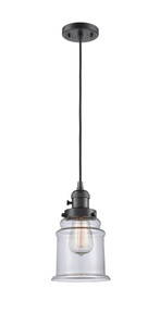 Canton - 1 Light - 6 inch - Oil Rubbed Bronze - Cord hung - Mini Pendant (201CSW-OB-G182)