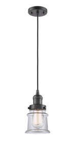 Canton - 1 Light - 5 inch - Oil Rubbed Bronze - Cord hung - Mini Pendant (201C-OB-G182S-LED)