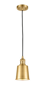 Addison - 1 Light - 5 inch - Satin Gold - Cord hung - Mini Pendant (201C-SG-M9-SG-LED) Addison - 1 Light - 5 inch - Satin Gold - Cord hung - Mini Pendant (201C-SG-M9-SG-LED)