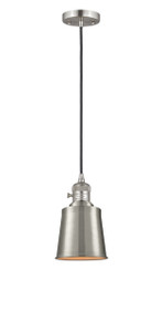 Addison - 1 Light - 5 inch - Brushed Satin Nickel - Cord hung - Mini Pendant (201CSW-SN-M9-SN)