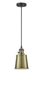 Addison - 1 Light - 5 inch - Black Antique Brass - Cord hung - Mini Pendant (201CSW-BAB-M9-AB)