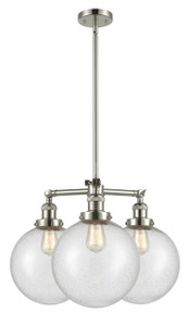 Beacon - 3 Light - 24 inch - Polished Nickel - Stem Hung - Chandelier (207-PN-G204-10)