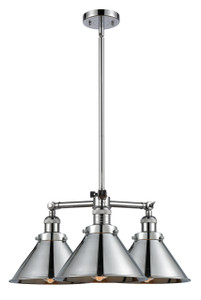 Briarcliff - 3 Light - 24 inch - Polished Chrome - Stem Hung - Chandelier (207-PC-M10)